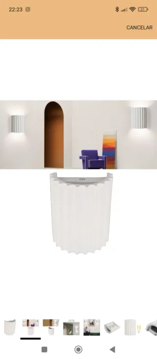 Lámpara de pared moderna