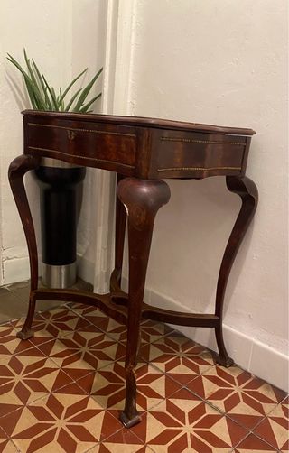 Mesa joyero/costurero antiguo madera