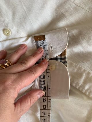 Camisa inspiración Burberrys Mujer Blanca