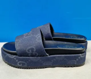 Sandalias de cuña Gucci Azul marino