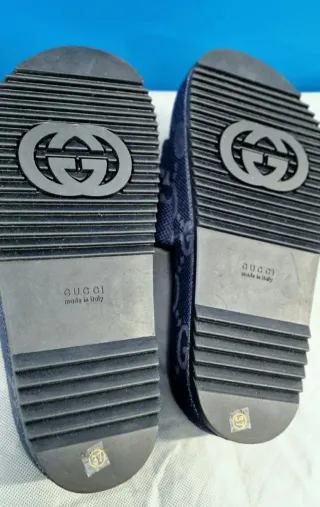 Sandalias de cuña Gucci Azul marino