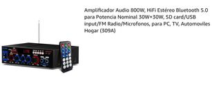 Amplificador bluetooth