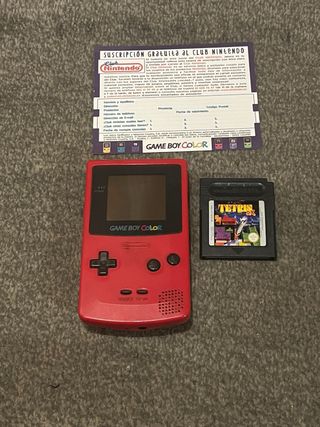 GAME BOY Color Roja + TETRIS DX + Club Nintendo
