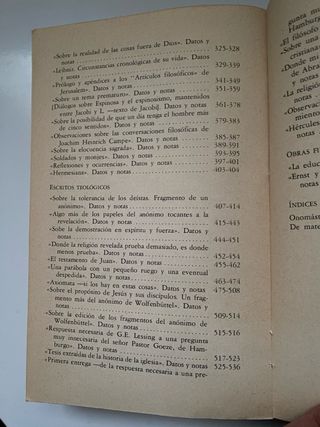 G. Ephraim Lessing: Escritos filosóficos