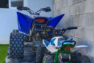 Yamaha Raptor 350 Quad Azul