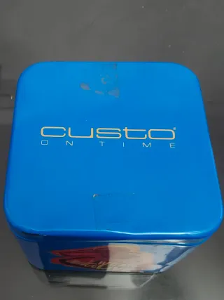 Reloj Custo On Time Negro y Plateado