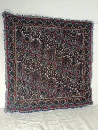 PAÑUELO LANA ANTIGUO INDUMENTARIA TRADICIONAL