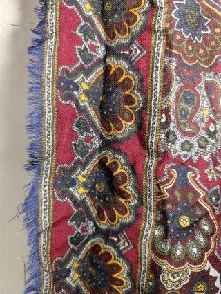 PAÑUELO LANA ANTIGUO INDUMENTARIA TRADICIONAL