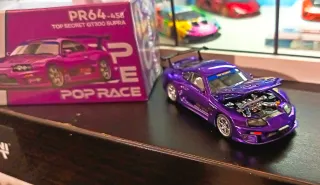 Toyota Supra Top Secret Cromo Morado