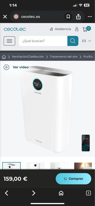 Purificador de aire Cecotec TotalPure