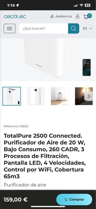 Purificador de aire Cecotec TotalPure