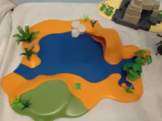 Lote Playmobil río y árboles con raíces