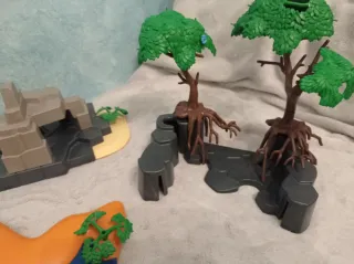 Lote Playmobil río y árboles con raíces