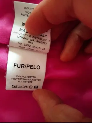 Abrigo acolchado italiano original