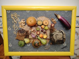 Quadro 3D Frutas e Legumes