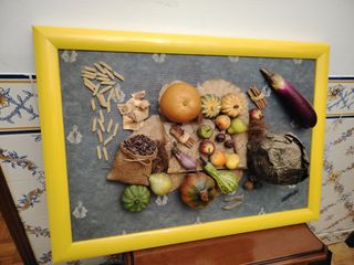 Quadro 3D Frutas e Legumes