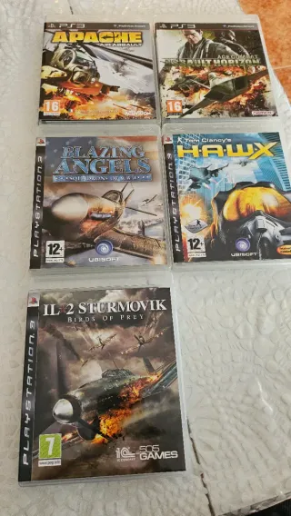 Pack 5 Juegos PS3: Apache, Ace Combat, Blazing Ang