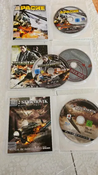 Pack 5 Juegos PS3: Apache, Ace Combat, Blazing Ang