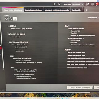 HP OMEN 16 Ultra 7, RTX 5070 Nuevo