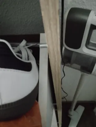 Zapatero 3 baldas madera y blanc