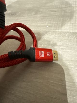 Cable DisplayPort VESA 1.4 Rojo 2M