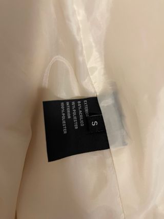 Casaco Ferrache Pelo Bege e Rosa