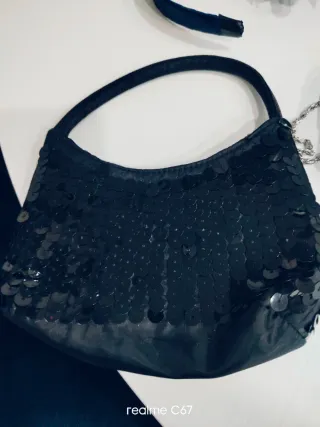 Lote 2 bolsos y tocado artesanal