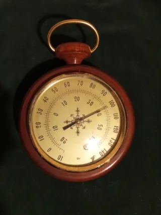 Barómetro Anaeroide Madera