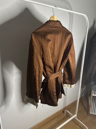 Blazer Kimono Zara Marrón Talla S