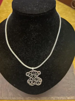 Colgante Oso Plata y Cadena