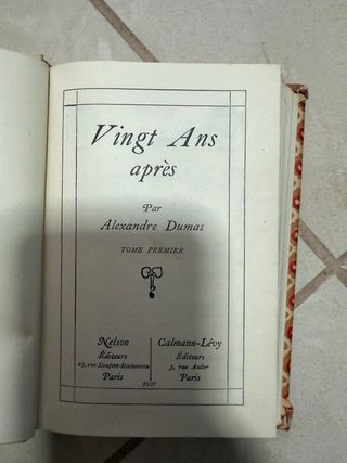 Libro Vingt Ans Après - Alexandre Dumas
