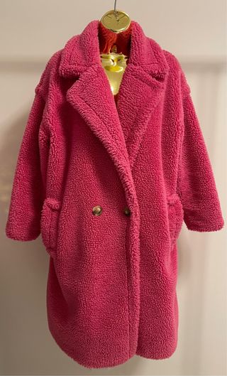 Casaco Teddy Rosa Choque