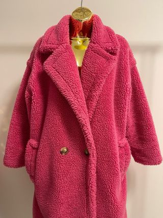 Casaco Teddy Rosa Choque