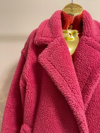 Casaco Teddy Rosa Choque