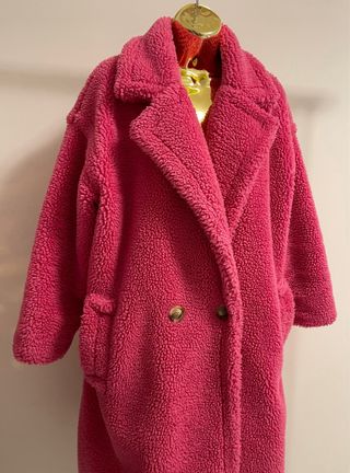 Casaco Teddy Rosa Choque