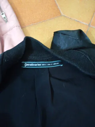 Lote 2 chaquetas bomber S rosa y negra talla S