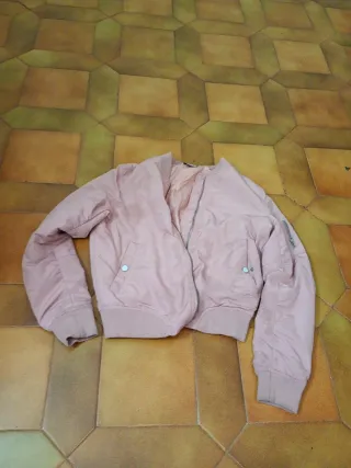 Lote 2 chaquetas bomber S rosa y negra talla S