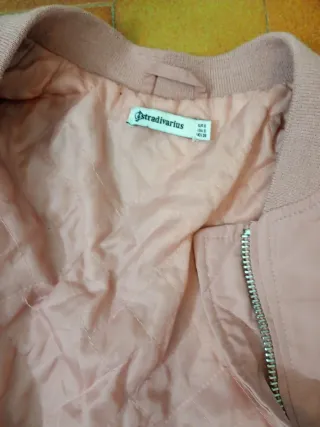 Lote 2 chaquetas bomber S rosa y negra talla S