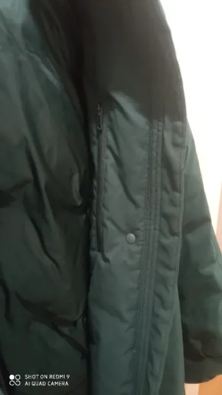 Abrigo Uniqlo Plumas Ganso Talla XL Verde