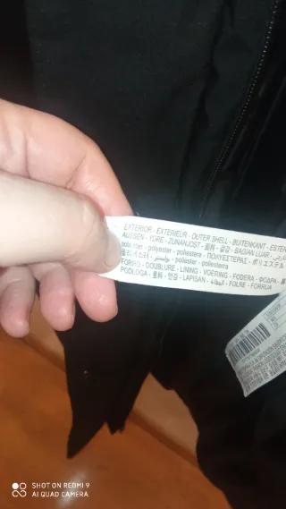 Abrigo Zara Negro Talla XL