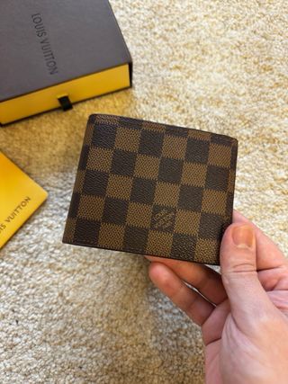 Cartera Lv Marrón Damier