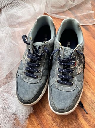 Tênis Blue Way Homem Azul e Cinza