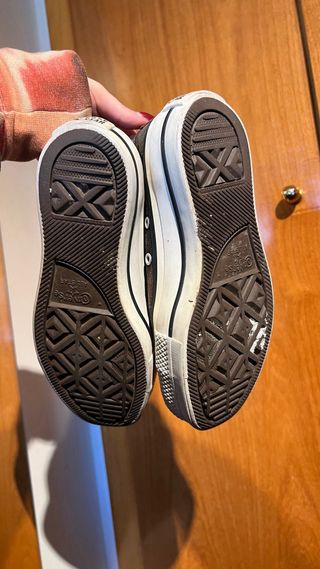 Converse Plataforma Negras Talla 35