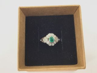 anillo oro 18k con piedra