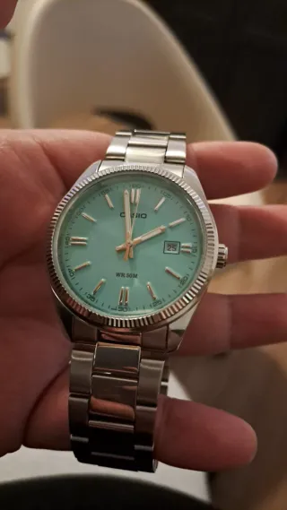 Reloj Casio Tiffany Esfera Turquesa