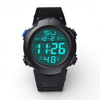 Reloj Deportivo Digital LED Hombre Azul