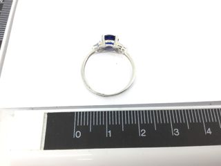 sortija oro 18k con piedra con circonita