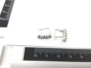 pendientes oro 18k con piedra con circonita