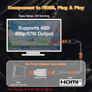Adaptador Nintendo Wii / WiiU - HDMI Full HD