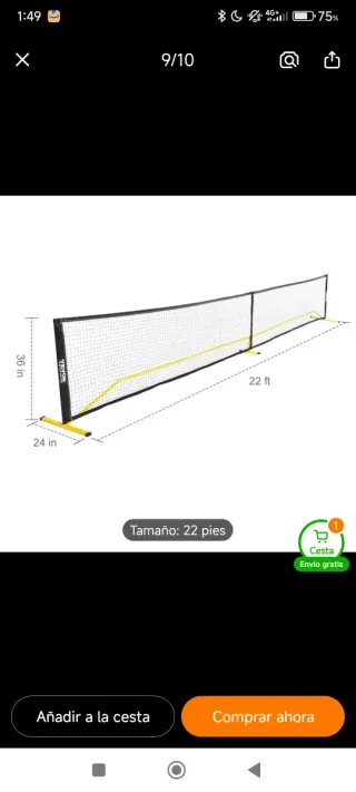 Red de Pickleball Vevor Portátil